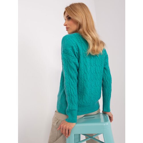 Wool Fashion Italia Sweater-AT-SW-2335.27-Turquoise Cene