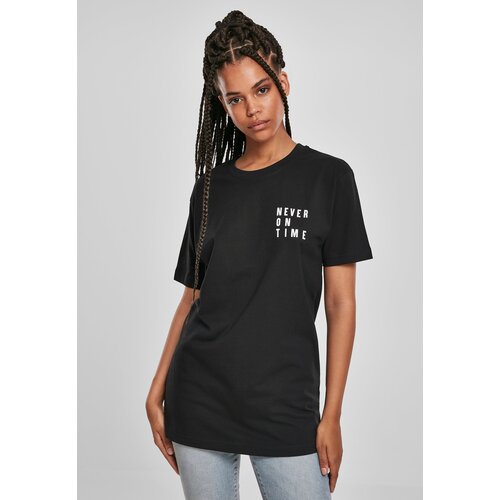 MT Ladies Black T-shirt Never On Time Cene