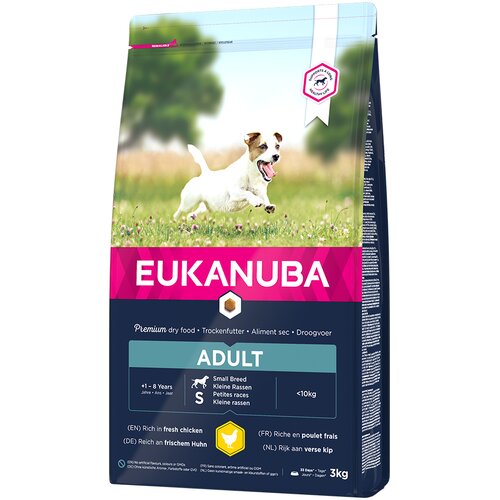  10 % popust na Eukanuba suho hrano za pse 3 kg!  - Adult Small Breed pi&scaron;čanec (3 kg) Cijene