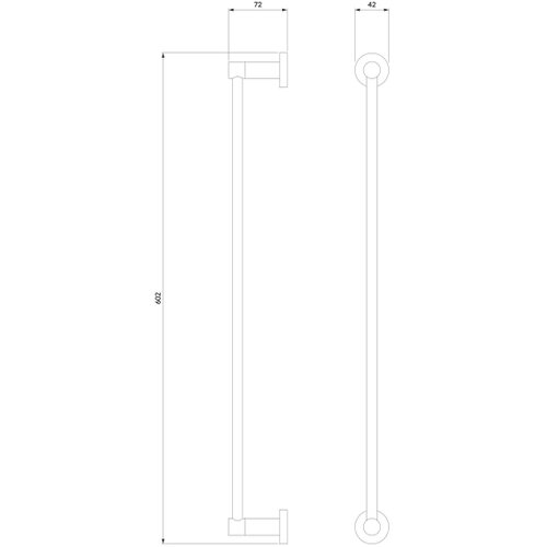  omnires MP60216CR - zidni držač za pe&amp;scaron;kire modern project 60 cm, sjajni hrom Slike