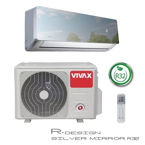 Vivax inverterski klima-uređaj ACP-12CH35AERI+ R32 silver mirror (maksimalni kapacitet hlađenja po uređaju u w: 3.500 w, maksimalna snaga grijanja u w: 3.800 w, R32)