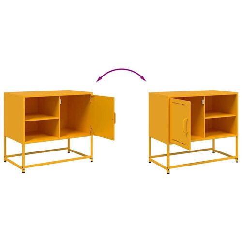 vidaXL TV ormarić boja senfa 68x39x60,5 cm čelični Cijene