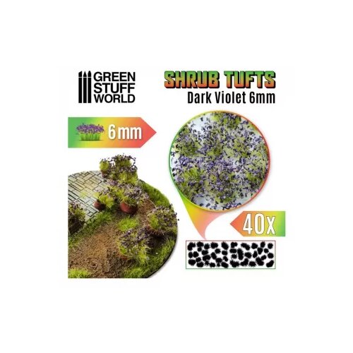 Green Stuff World dark violet shrub tuft Slike