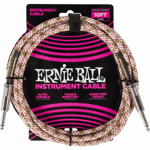 Ernie Ball Braided Instrument Cable Straight/Straight 3 m Ravni - Ravni Instrumentalni kabel