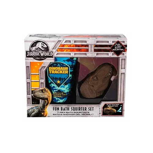 Universal Jurassic World darilni set gel za prhanje 150 ml + kopalna igračka poškodovana škatla za otroke