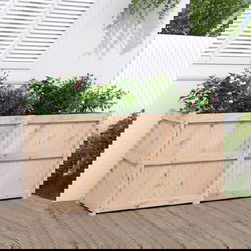 VidaXL Vrtna sadilica 150 x 50 x 70 cm od masivne borovine Slike