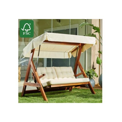  baštenska ljuljaška paris 2000, 194x180x115 cm, bež Cene