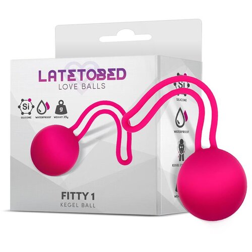 LATETOBED Fitty 1 Dumbbell Kegel Ball Fuchsia 35g Slike