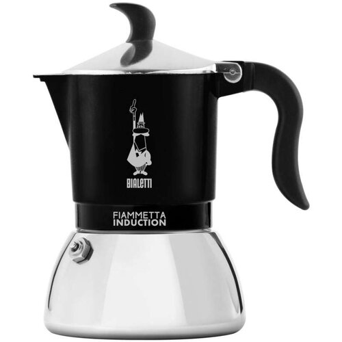  Talijanska Moka za Kavu Bialetti FIAMMETTA Crna Nehrđajući Čelik 2 Tasītes Cijene
