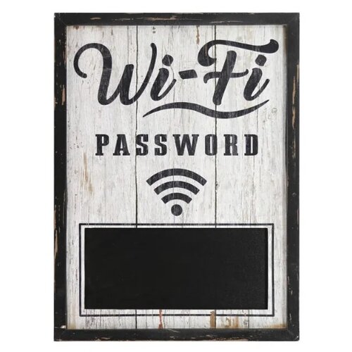Di.Mo dekoratvni zidni znak za WiFi password 30x40cm Slike