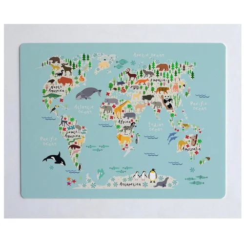 Little Nice Things prostirka za stol World Map, 55 x 35 cm