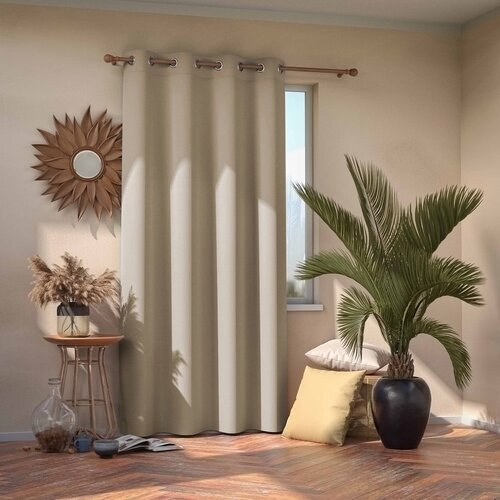 Restilo Kremne zatemnitvene zavese AmeliaHome Eyelets Cream, 140 x 245 cm Slike