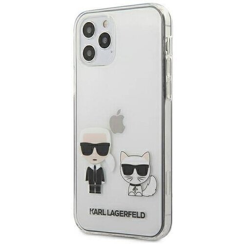 Karl Lagerfeld Klhcp12mcktr za iphone 12 ali 12 pro prozorna trda zaščita - karl and choupette Cene