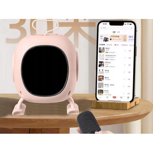  Aku. bluetooth 5.3 karaoke zvučnik sa mikrofonom led rgb usb Slike