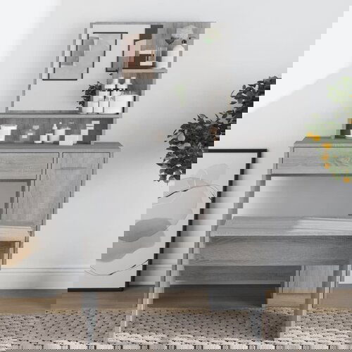 vidaXL toaletni stolić s ogledalom boja hrasta sonome 86,5x35x136 cm Cijene
