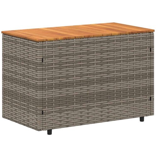  Set vanjskih sofa 4-Broj sjedala 4 pcs 55 x 30 x 39 cm - siva i modra Slike
