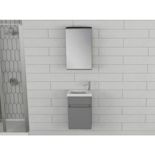 Hanah home sole 45 - set kupatilske nameštaje u mat sivoj boji (2 komada) Cene
