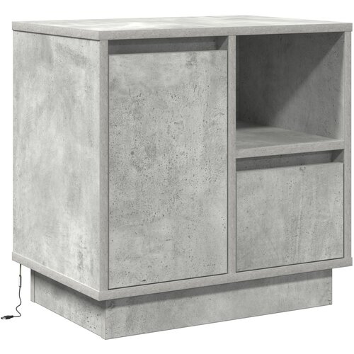 vidaXL Noćni ormarić s LED-om Betonski sivi 50x34 5x50 cm Cijene