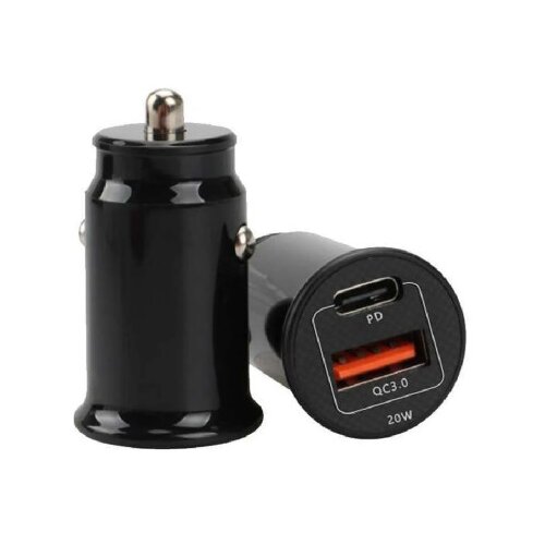 TEKMEE Punjač za auto 20W PD+QC DL-10 crni Slike