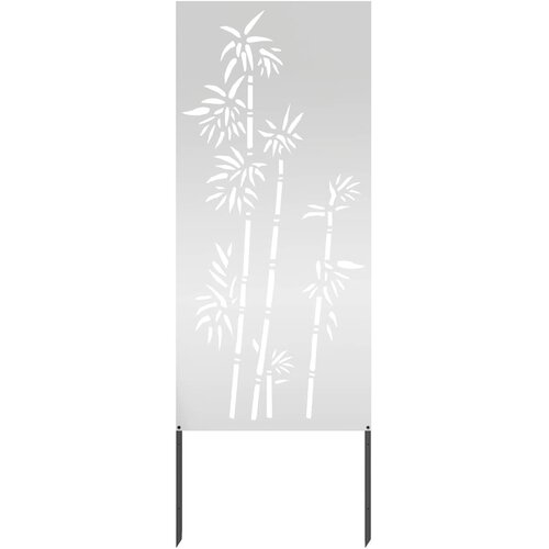  Privatnost u vrtu Cvjetni Srebrno 50 x 140 cm Pocinčani čelik Slike