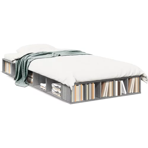  Okvir za krevet boja hrasta 75 x 190 cm od konstruiranog drva