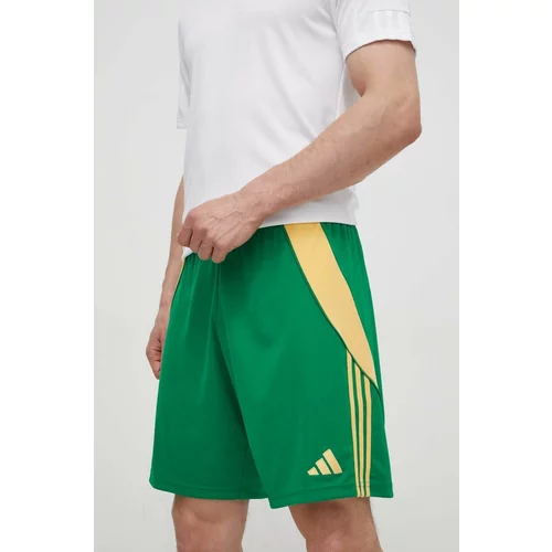 Adidas Kratke hlače za vadbo Tiro24 zelena barva, IT2414