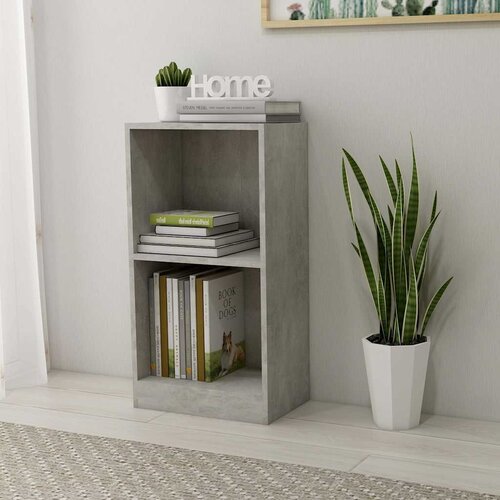  Polica za knjige beton siva 40x24x75 cm konstruirano drvo Cijene
