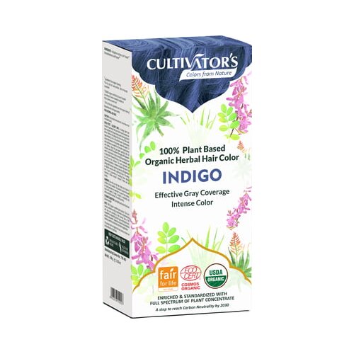 CULTIVATOR'S Organic Herbal Hair Color - Indigo Cene