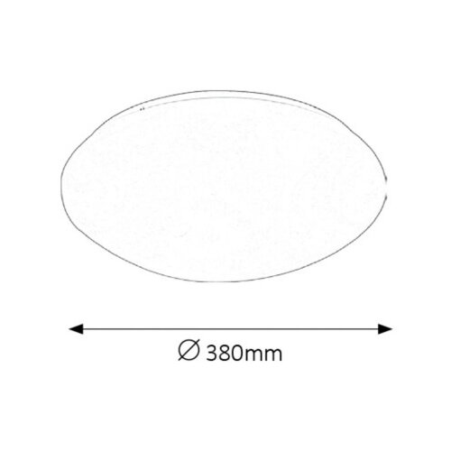Rabalux lucas plafonjera sa ugrađenim led 24W D38 bela IP20 Slike