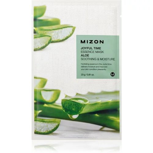 Mizon Joyful Time Aloe Sheet maska za zaglađivanje s hidratacijskim učinkom 23 g