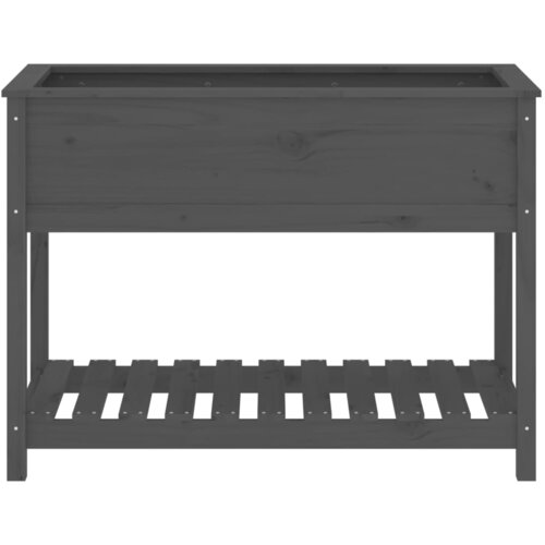  Sadilica s policom siva 111,5x54x81 cm od masivne borovine Slike