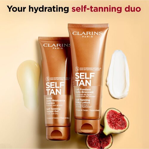 Clarins Self Tan Instant Gel gel za samotamnjenje za tijelo i lice 125 ml Slike
