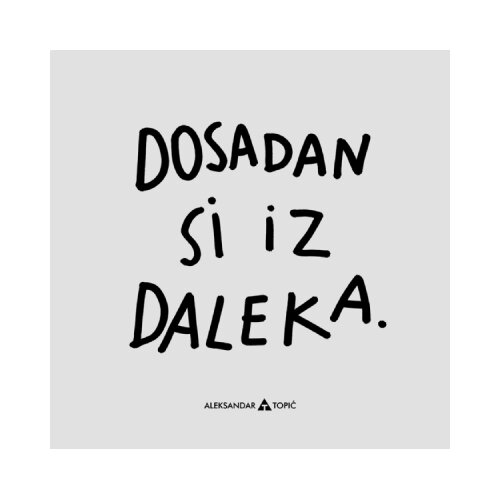 Aca Top Cat Nalepnica Dosadan, 7.5x5.5cm, Siva Cene