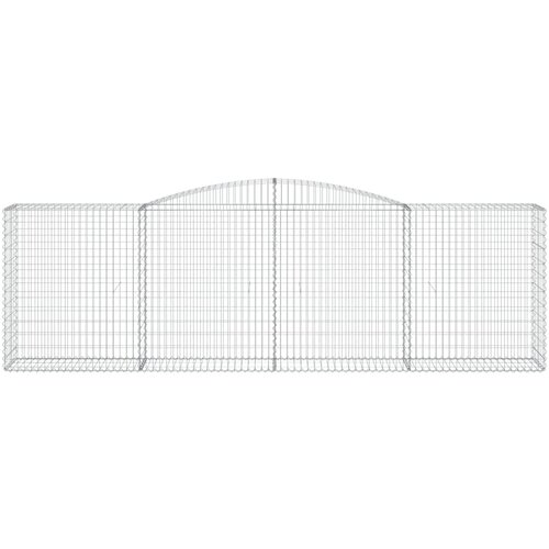  Lučne gabionske ko&amp;scaron;are 20kom 400x50x120/140cm pocinčano željezo Slike