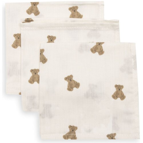 Jollein tetra plenica 31x31cm 3/1 mini teddy bear Slike