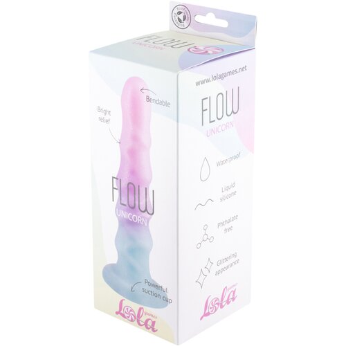 Lola games Dildo Flow Unicorn, Roze-Plavi Slike