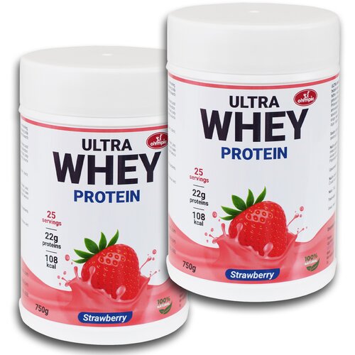 Olympic Whey Protein Ultra, Jagoda, 750 g, 2 komada Slike
