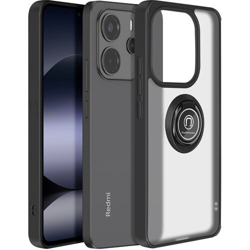 AVIZAR Ohi&scaron;je za Xiaomi Note 14 4G s kovinskim obročem za podporo videu, Črna, (5000015797) Cene