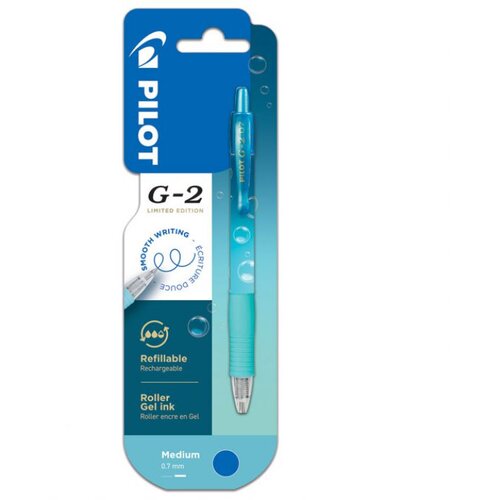 Roler GEL GRIP 0,7 MM G2 BUBBLE PILOT BLG27TRB-BG-L (PLAVI ISPIS) PLAVI BLISTER Slike