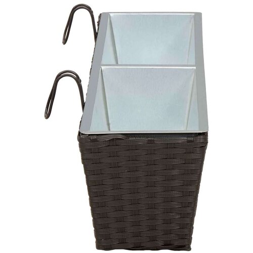  Ograda Metal - Crna 80 cm Slike
