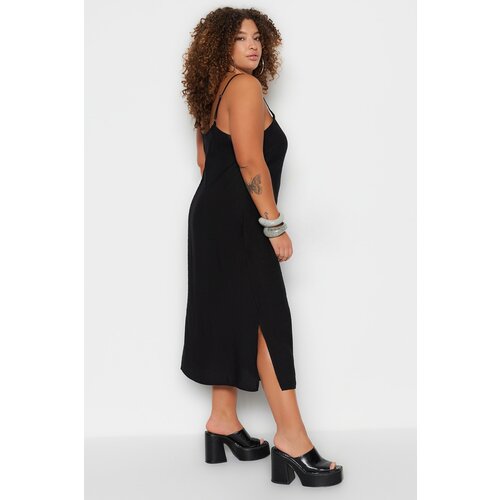 Trendyol Curve Plus Size Dress - Black - Shift Slike