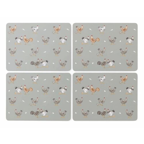 Cooksmart &amp;reg; Pluteni podmetač 4 kom 27x35 cm Hen House &amp;ndash; Slike