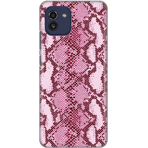  Silikonska maska za Samsung A035G Galaxy A03 Pink Snake Print roze Cene