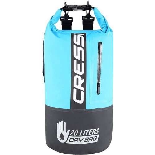 Cressi Dry Bag Bi-Color Black/Light Blue 20L Slike