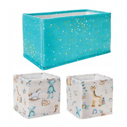 ALAS Organizer za dječiju sobu 3/1 Plavi - rozi Slike