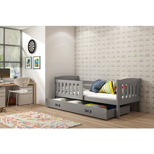 BestBed DJEJI KREVET KUBUS 190X80 - GRAFIT-Grafit Slike