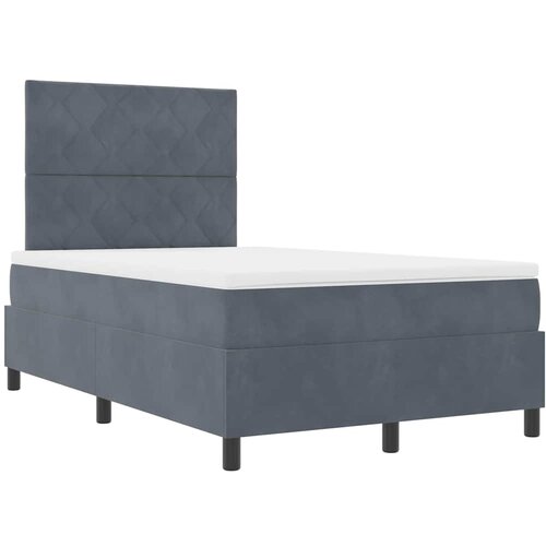  LED Box Spring Krevet Tamno siva 120 x 200 cm Bar&amp;scaron;un Slike