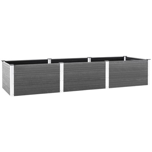 vidaXL visoka greda siva 300x100x54 cm wpc Cene