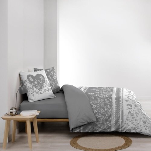 Douceur d int&amp;eacute;rieur Bela/siva bombažna posteljnina za zakonsko posteljo 200x200 cm Annie &amp;ndash; Slike