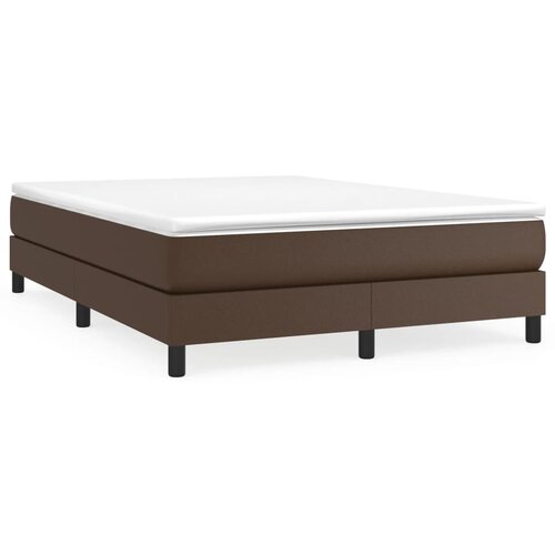 VidaXL Box spring posteljni okvir rjav 140x200 cm umetno usnje, (20736188) Slike